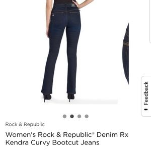 Rock and Republic Kendra Curvy Bootcut Jean sz 4